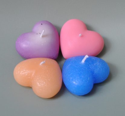 Kaars klein hartje €2,50