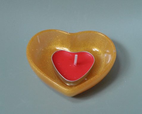 platte kaarshouder/bakje €2,50